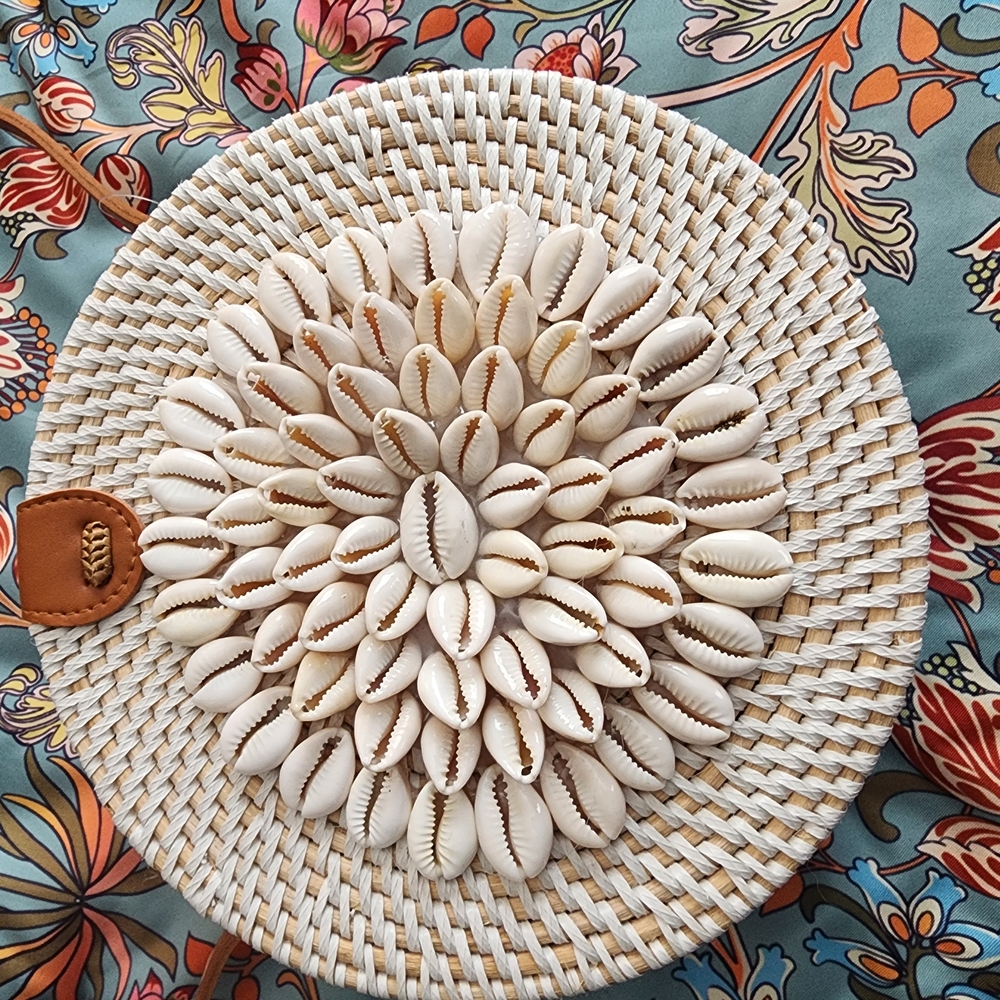 Stylish Woven Bag with Colorful Interior